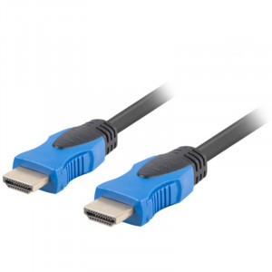 Lanberg HDMI Male - HDMI Male, v2.0, 0.5m, negru-albastru