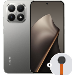 Smartphone Xiaomi 15T, 512GB, 12GB RAM, Dual SIM, 5G, 4-Camere, Gray + Woven Strap Ring Stand
