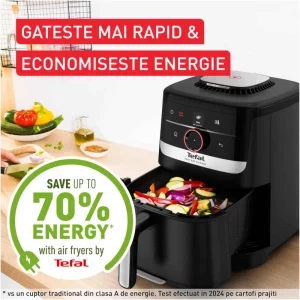 Tefal Friteuza cu aer cald Easy Fry Silence EY5728E1, 1670W, 5L, Negru