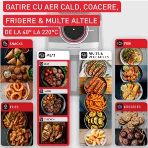 Tefal Friteuza cu aer cald Easy Fry Silence EY5728E1, 1670W, 5L, Negru