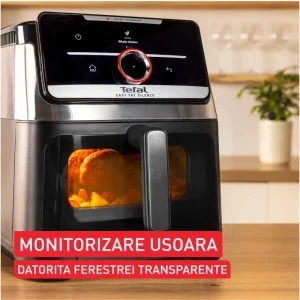 Tefal Friteuza cu aer cald Easy Fry Silence EY876DE1, 1800W, 7L, Negru