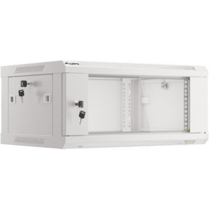 Lanberg WF01-6404-10S 4U, Wall mount, 600 x 450, Glass door, Gri