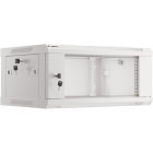 Lanberg WF01-6404-10S 4U, Wall mount, 600 x 450, Glass door, Gri