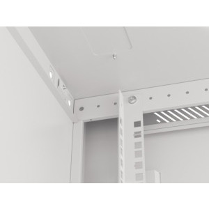 Lanberg WF01-6622-10S 22U, Wall mount, 600 x 600, Glass door, Gri
