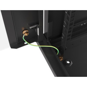 Lanberg WF01-6622-10B 22U, Wall mount, 600 x 600, Glass door, Negru