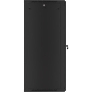 Lanberg WF01-6627-10B 27U, Wall mount, 600 x 600, Glass door, Negru