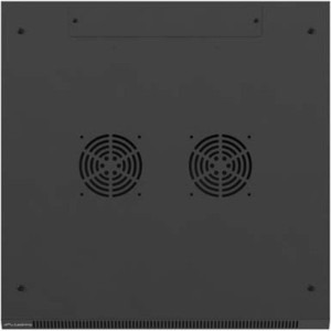 Lanberg WF01-6627-10B 27U, Wall mount, 600 x 600, Glass door, Negru