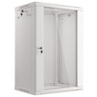 Lanberg WF01-6418-10S 18U, Wall mount, 600 x 450, Glass door, Gri