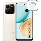 Smartphone Honor X7d, 128GB, 6GB RAM, Dual SIM, 4G, Tri-Camera, Desert Gold + Honor Choice Earbuds X7e Active