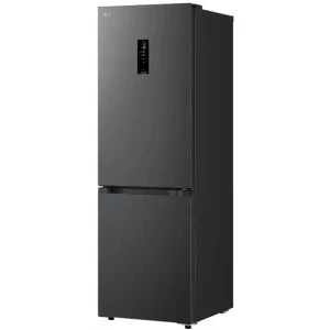 LG GBBSJ11DEP, 333 L, Clasa E, No Frost, Inverter, AI Fresh, LinearCooling, DoorCooling+, ThinQ, Control electronic, 186 cm, Negru