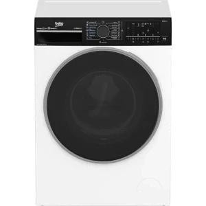 Masina de spalat rufe cu uscator Beko B7DFT6105447WBPB ES, Spalare 10.5 kg, Uscare 7 kg, 1400 RPM, Clasa D, ProSmart Inverter, SteamCure, HomeWhiz, Alb