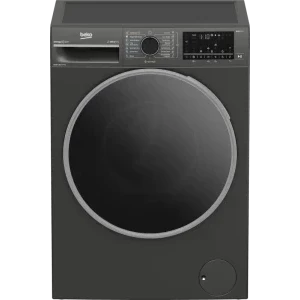 Masina de spalat rufe cu uscator Beko B7DFT68442M ES, Spalare 8 kg, Uscare 5 kg, 1400 RPM, Clasa D, ProSmart Inverter, SteamCure, HomeWhiz, Gri