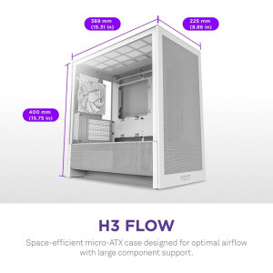 NZXT H3 Flow, White