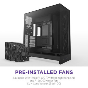 NZXT H9 Flow, Black