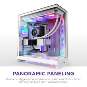 NZXT H9 Flow RGB+, White