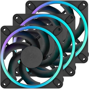 Fractal Design Momentum 12 RGB 120mm Three Fan Pack Black