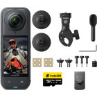 Camera video actiune Insta360 X5 Midnight Black Motorcycle Bundle