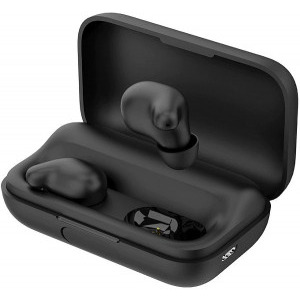 Xiaomi Haylou T15, Bluetooth 5.0, powerbank-dock 2200mAh, touch control, IPX5, AAC, DSP, Black