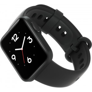 Xiaomi Mi Watch Lite, policarbonat negru, curea TPU negru + GPS, 12 moduri sport, Rezistent la apa, senzor HR, autonomie pana la 9 zile