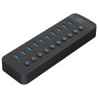 Hub USB Orico CT2U3-10AB USB 3.0 Black