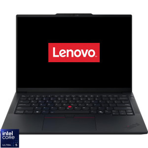 Laptop Lenovo 14 ThinkPad E14 Gen 7, WUXGA IPS, Procesor Intel® Core™ Ultra 5 225U (12M Cache, up to 4.80 GHz), 16GB DDR5, 512GB SSD, Intel Graphics, No OS, Black