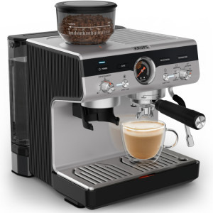 Krups manual Precision XP801T10, 1000W, 15bar, Negru/Argintiu