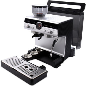 Krups manual Precision XP801T10, 1000W, 15bar, Negru/Argintiu