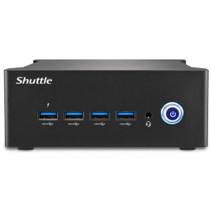 Mini PC Shuttle NT10H5, Procesor Intel Core™ Ultra 5 125H 4.5GHz Meteor Lake, no RAM, no Storage, Arc Graphics, HDMI, no OS