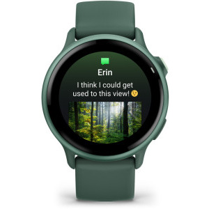 Garmin Vivoactive 6, GPS 42mm Green, curea Jaspers Green