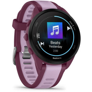 Garmin Forerunner 165 Music, GPS/Wi-Fi, Berry curea Silicon Lilac