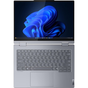 Lenovo 14'' ThinkBook 14 2-in-1 G5 IAU, WUXGA IPS Touch, Procesor Intel® Core™ Ultra 7 255U (12M Cache, up to 5.20 GHz), 16GB DDR5, 512GB SSD, Intel Graphics, Win 11 Pro, Luna Grey