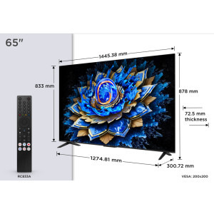 TCL Smart TV QLED 65T69C Seria T69C 164cm 4K UHD HDR