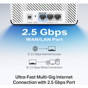 MERCUSYS 2.5Gigabit Halo H27BE Dual-Band WiFi 7 3buc
