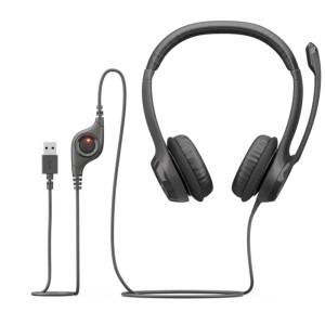 Logitech On-Ear, H390 USB-C Computer Headset Black