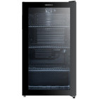 Frigider Heinner Racitor bauturi HBC-M93BKE, 93 L, Clasa E, Control mecanic, Iluminare LED, 84 cm, Negru