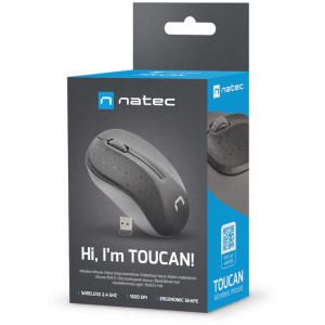 Natec Toucan Wireless Black/Grey