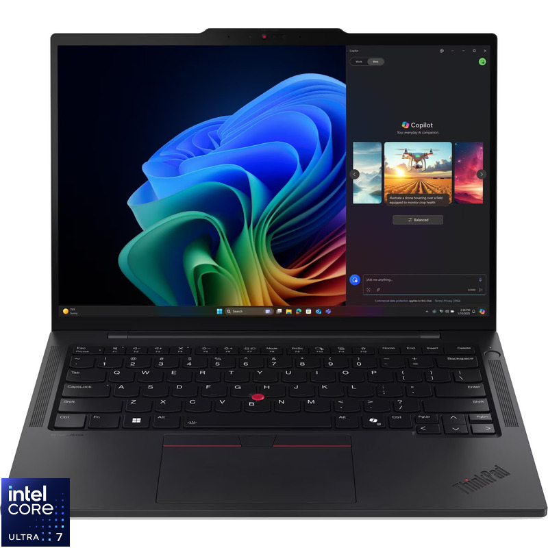 Laptop Lenovo 14'' ThinkPad T14s Gen 6, WUXGA IPS, Procesor Intel® Core™ Ultra 7 258V (12M Cache, up to 4.80 GHz), 32GB LPDDR5X, 512GB SSD, Intel Arc 140V, Win 11 Pro, Black