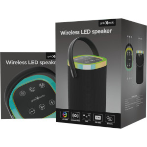 Gembird Boxa portabila SPK-BT-LED-06 TWS Black