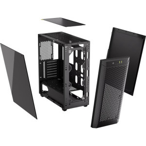 Corsair 480T Airflow Tempered Glass, PSU 650W Black