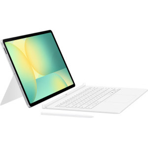 Samsung Book Cover Keyboard pentru Galaxy Tab S10 FE Plus, AI Key, White