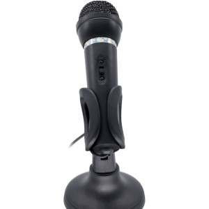 Gembird MIC-D-04, suport tip picior, Negru
