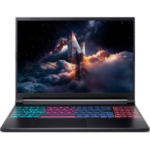 Laptop Acer Gaming 16 Nitro V 16S AI ANV16S-41, WUXGA IPS 180Hz, Procesor AMD Ryzen™ 5 240 (16M Cache, up to 5.0 GHz), 16GB DDR5, 1TB SSD, GeForce RTX 5060 8GB, No OS, Obsidian Black