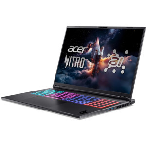Acer Gaming 18'' Nitro 18 AI AN18-61, WQXGA IPS 165, Procesor AMD Ryzen™ AI 9 365 (24M Cache, up to 5.0 GHz), 32GB DDR5, 1TB + 1TB SSD, GeForce RTX 5070 Ti 12GB, No OS, Obsidian Black