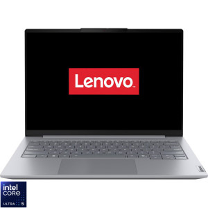 Lenovo 14'' ThinkBook 14 G8 IAL, WUXGA IPS, Procesor Intel® Core™ Ultra 5 225U (12M Cache, up to 4.80 GHz), 16GB DDR5, 512GB SSD, Intel Graphics, No OS, Arctic Grey