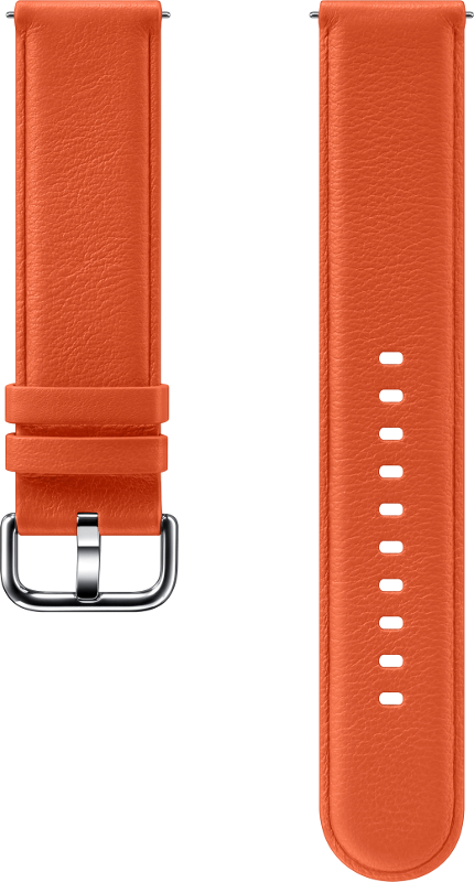 Samsung Curea Leather Strap Orange pentru Galaxy Watch Active 2