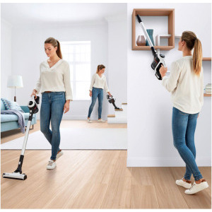 Bosch Unlimited BCS61113, vertical, Alb/Negru