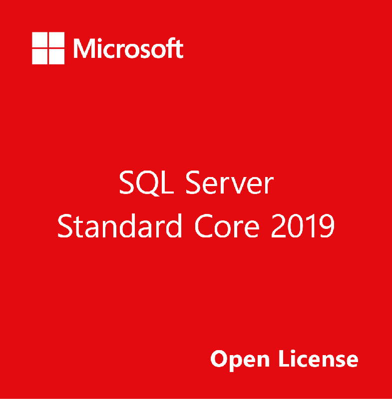 Sistem de operare server Microsoft SQL Server 2019 Standard 2-Core License, Single Language, OLP NL