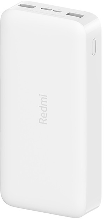 Baterie externa Xiaomi Redmi 20000 mAh, 2x USB, 1x USB-C, 18W Fast Charge, White