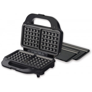 Heinner Sandwich maker SM-2H900BKS, 900W, Negru/Rosu