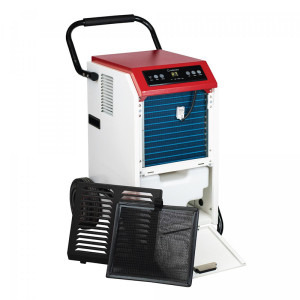 Turbionaire Dezumidificator profesional PRO 70N, Pana la 70 l/zi, Higrostat electronic, Afisare umiditate, Roti robuste pentru transport facil